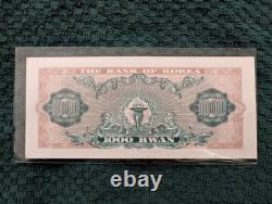 KOREA 1960 1000 HWAN 4293 Looks UNC Rare Paper Currency