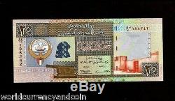 Kuwait 20 Dinars P28 1968 1994 Arab Boat Sign 14 Falcon Unc Gulf Currency Note