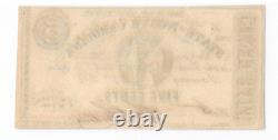 LOW SERIAL #5 1863 5c NORTH CAROLINA CR NC-148 CONFEDERATE CURRENCY PCGS UNC 64