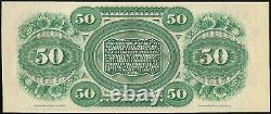 Large 1872 $50 Dollar Bill South Carolina Note Big Currency Old Paper Money Unc