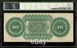 Large Unc 1872 $20 Dollar Bill South Carolina Note Currency Paper Money Pmg 64