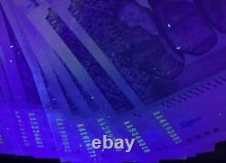 Lot Of 5 Authentic Zimbabwe 100 Trillion Dollar Currency, Aa/2008, Unc