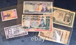 Lot of 130 Old Foreign Banknotes World Paper Money Currency Many Prime UNC