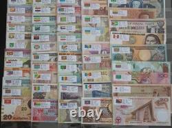 Lots 100 Different Countries Banknote Collection World Paper Money UNC Gift