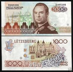 Luxembourg 1000 Francs P59 1985 Euro Sketch Unc R Rare Currency Money Bank Note