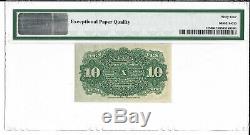 M1 FR 1259 10 CENTS 4th ISSUE FRACTIONAL CURRENCY PMG 64 CH UNC FREE SHIPPING