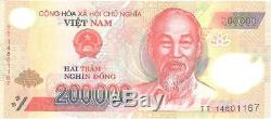 MINT NEW VIETNAM 5 x 200000 = 1Million DONG POLYMER VIETNAMESE CURRENCY-UNC