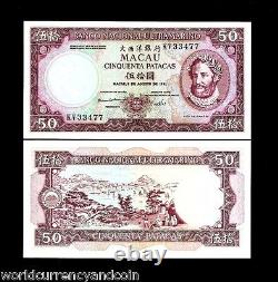 Macao 50 Patacas P-60 A 1981 Ship Presidente Unc Macau Currency China Money Note