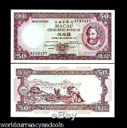 Macao Portugal China 50 Patacas 60a 1981 Ship Presidente Unc Macau Currency Note