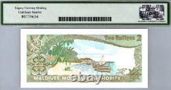 Maldives 2 Rufiyaa 1983 LEGACY 68 PPQ SUPERB GEM UNC Pick # 9a