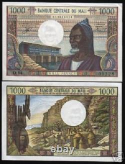Mali 1000 Francs P13e 1970 France Mountain Unc Currency Papermoney Bill Banknote