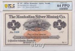 Manhattan Silver Mining Co. Austin Nevada $1,3,5,10,20, Set of 5, 187 s, UNC GEM