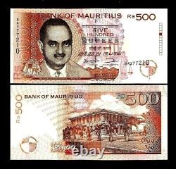 Mauritius 500 RUPEES P-46 1998 Mauritian ERROR Serie UNC World Currency BANKNOTE