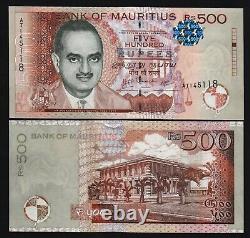 Mauritius 500 RUPEES P-62 2010 BISOONDOYAL UNIVERSITY UNC World Currency NOTE