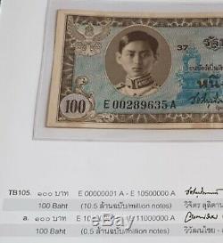 Memorial Banknotes Thailand King Rama VIII Siam Valuable Currency Precious Rare