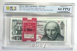 Mexico 10 Pesos 1973 PCGS 64 PPQ CHOICE UNC Pick # 63f