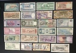 Mint World Bank Notes UNC Currency Lot Collection Set (24 + 1 Bonus)