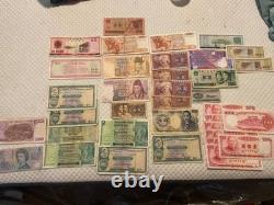 Mixed Lot 5 Different World Paper Money Banknotes Currency Foreign Cir & Unc