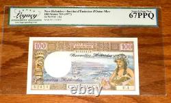 NEW HEBRIDES 100 Francs 1977 P-18d LEGACY CURRENCY 67 PPQ Superb Gem UNC NOTE