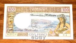 NEW HEBRIDES 100 Francs 1977 P-18d LEGACY CURRENCY 67 PPQ Superb Gem UNC NOTE