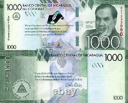 NICARAGUA 1,000 Cordobas Banknote World Paper Money UNC Currency PICK p216 2016