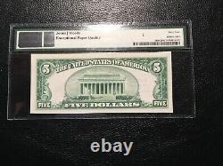 National Currency Laporte PA PMG 64 Unc EPQ Super White And Bright