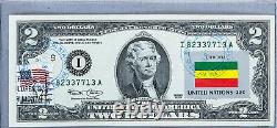 National Currency Note US Dollar Bills $2 2003 Unc Federal Reserve Flag Ethiopia