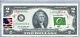 National Currency Note Us Dollar Bills $2 2013 Unc Federal Reserve Flag Comores