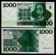 Netherlands 1000 Gulden P-94 1972 Rare Pre Euro Dutch Pyramid Unc Currency Note