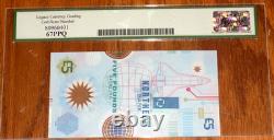 Northern Ireland 5 Pounds 1999 P203a SUPERB GEM UNC Polymer LEGACY 67PPQ NOTE