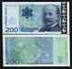 Norway 200 Kroner P-50 2004 North Pole Map Unc Norwegian? World Currency Note
