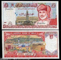 OMAN 5 RIALS P35 a 1995 RARE UNIVERSITY CLOCK TOWER UNC Currency Gulf Arab NOTE