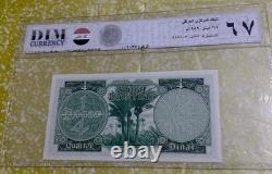 P. 51a 1959 Iraq ¼ Dinar Currency Note Superb GEM UNC 67 DIM