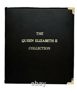 Queen Elizabeth II, 20 Pieces Banknote Album Set, UNC Currency / Coins