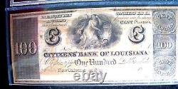 REDUCED. Citizens Bank of Louisiana. New Orleans $100 Crisp Unc. Currency