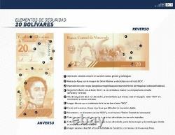 Rare Brick (1000 Pcs) New Banknote 20 Bolivares 2022 Venezuela Unc Pick# 116