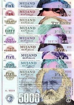 Rare Limited edition Mujand Series FUN Banknotes 38 Notes + MORE Currency Set