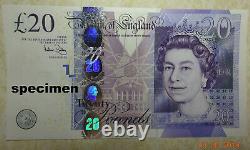 Real bank of england currency £20 twenty pound banknotes 2007 2012 2015 UNC-Fine