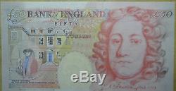 Real bank of england money currency fifty £50 pound banknotes 1994 1999 2006