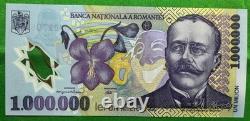 Romania 1,000,000 / 1 Million Lei 2003 P-116 Unc Polymer Bill Currency
