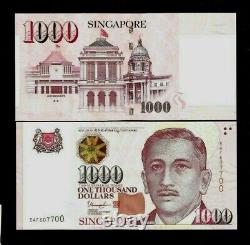 SINGAPORE 1000 Dollars P-51 Star ND 1999-2022 UNC Currency MONEY Bill BANK NOTE