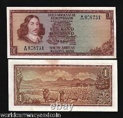 SOUTH AFRICA 1 RAND P-116 1973 x 100 Pcs Lot BUNDLE RAMS UNC CURRENCY BILL NOTE