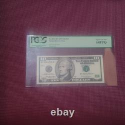 STAR 1999 $10 Federal Reserve Note pcgs currency Superd Gem Unc 68 EPQ