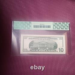 STAR 1999 $10 Federal Reserve Note pcgs currency Superd Gem Unc 68 EPQ