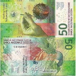 SWITZERLAND 50 Francs Banknote World Paper Money UNC Currency 2016 BILL Note