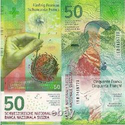 SWITZERLAND 50 Francs Banknote World Paper Money UNC Currency Pick p77a 2016