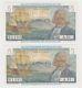Saint Pierre & Miquelon 5 Francs 1950 1960 Nd P22 Gem Unc Pair Rare Currency