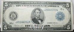 Series of 1914 $5 Blue Seal Unc. USA LARGE CURRENCY