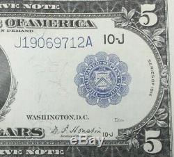 Series of 1914 $5 Blue Seal Unc. USA LARGE CURRENCY