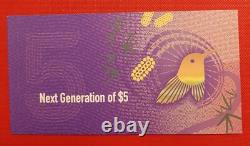 Set 2016 Australia Next Generation of $5 $10 $20 $50 currency UNC bank notes